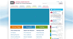 Desktop Screenshot of ccr.cancer.gov