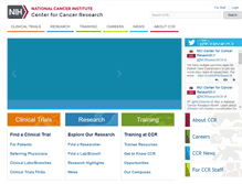 Tablet Screenshot of ccr.cancer.gov