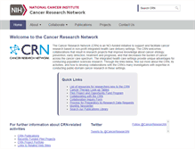 Tablet Screenshot of crn.cancer.gov