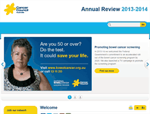 Tablet Screenshot of annualreview.cancer.org.au
