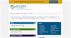 Desktop Screenshot of cancercontrolplanet.cancer.gov