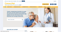Desktop Screenshot of cancer.net
