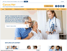 Tablet Screenshot of cancer.net
