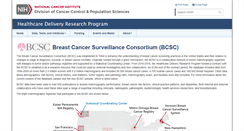 Desktop Screenshot of breastscreening.cancer.gov