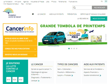 Tablet Screenshot of cancer.be