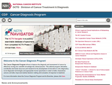 Tablet Screenshot of cdp.cancer.gov