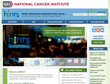 Tablet Screenshot of hints.cancer.gov