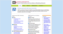 Desktop Screenshot of cisnet.cancer.gov