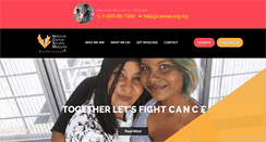 Desktop Screenshot of cancer.org.my