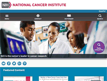 Tablet Screenshot of cancer.gov