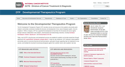 Desktop Screenshot of dtp.cancer.gov