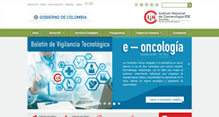 Desktop Screenshot of cancer.gov.co