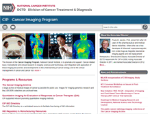Tablet Screenshot of imaging.cancer.gov