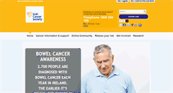 Desktop Screenshot of cancer.ie
