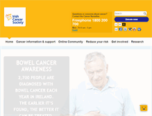 Tablet Screenshot of cancer.ie