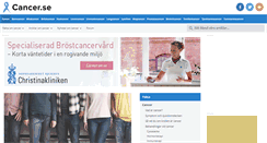 Desktop Screenshot of cancer.se