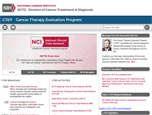 Tablet Screenshot of ctep.cancer.gov